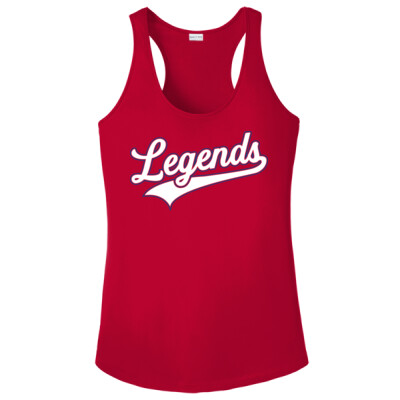 Ladies Legends Drifit Racerback Tank - Red Thumbnail
