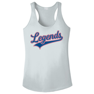 Ladies Legends Drifit Racerback Tank - White Thumbnail