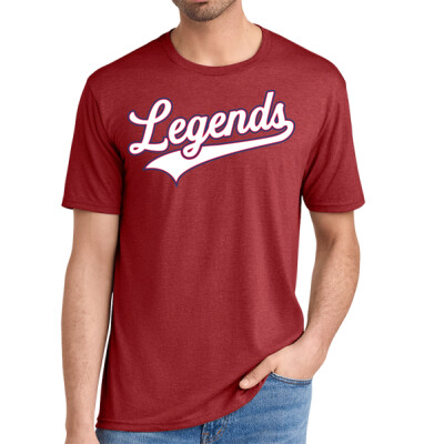 Adult Unisex Legends Triblend Tee - Red Thumbnail