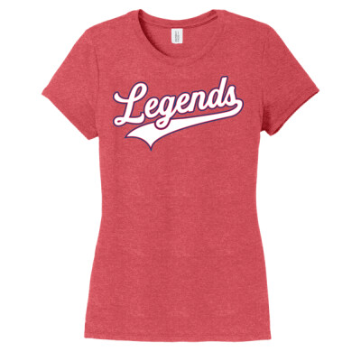 Ladies Legends Triblend Tee - Red Thumbnail