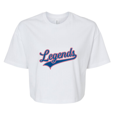 Ladies Legends Crop Top - White Thumbnail