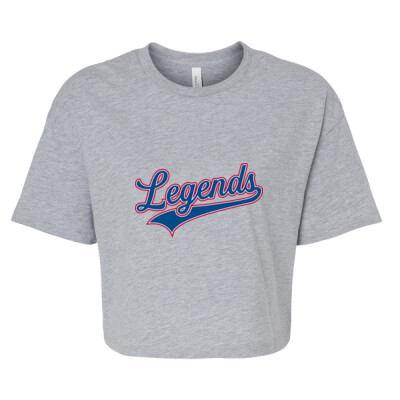 Ladies Legends Crop Top - Grey Thumbnail