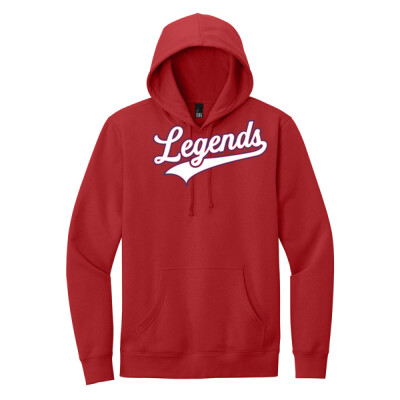 Adult Unisex Legends Soft Fleece Hoodie - Red Thumbnail