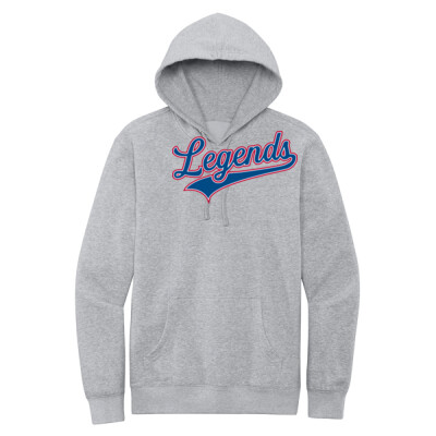 Adult Unisex Legends Soft Fleece Hoodie - Grey Thumbnail