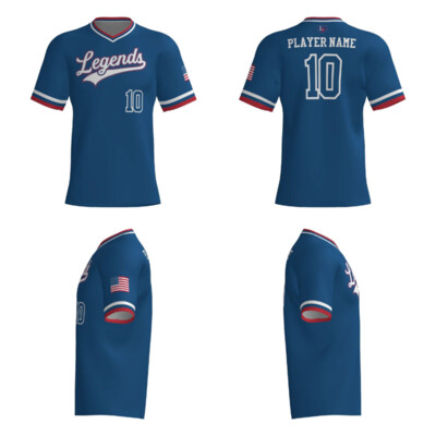 Royal - Legends V-Neck Game Jersey Thumbnail