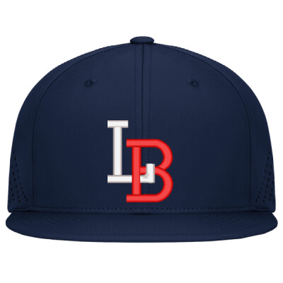 Navy Fan Perforated Pacflex Cap   Thumbnail